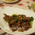 manapk's cooksnap of when they made 牛肉と青梗菜のオイスターソース炒め.