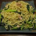 こてつママ☆'s cooksnap of when they made 小松菜とカリカリじゃこの和風パスタ.