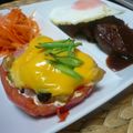 ゃぁゃ's cooksnap of when they made チーズ＆ビーンズの焼きトマト.
