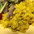 豆とオリーブ's cooksnap of when they made インドのグリンピースピラフ.