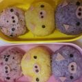 ｋエンジェルスマイル's cooksnap of when they made *キャラ弁に　3色のこぶたちゃん*.