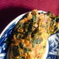羽尼うに's cooksnap of when they made ホウレン草のケチャップ入りオムレツお弁当.