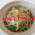 papikun's cooksnap of when they made 白滝の彩り塩麹さん炒め.