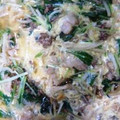 kwaorin's cooksnap of when they made 水菜ともやしと豚肉のすき焼き風卵とじ.