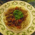 ◆ぱぅ◆'s cooksnap of when they made 簡単洋食屋風！ミートソーススパゲッティ.