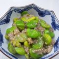 あっこ姉's cooksnap of when they made 空豆の 鶏そぼろ煮.