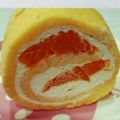スカイブルゥ's cooksnap of when they made さっぱり♪夏のマンゴーのロールケーキ.