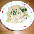 yuuhigao's cooksnap of when they made 青菜と鶏ささみとえのきの和え物！.