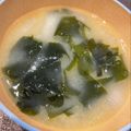 run※'s cooksnap of when they made ☆わかめと大根の味噌汁☆.