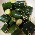 ちぃ−ち−chan's cooksnap of when they made 簡単❢叩ききゅうりの胡麻塩こんぶ和え.