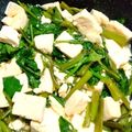 桜月❀咲良mommy's cooksnap of when they made 空芯菜と豆腐炒め.