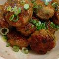 akely's cooksnap of when they made きんぴらごぼうをリメイク☆豚つくね.