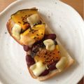 えり8eight's cooksnap of when they made 南瓜と粒あんのチーズトースト.
