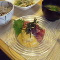 もぇちん's cooksnap of when they made 皮もそのままに☆マグロの山かけ.