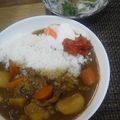 はらぺこ青虫's cooksnap of when they made 夏野菜カレー★温泉卵トッピングで.