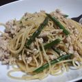 yoka_nice's cooksnap of when they made アスパラ鶏ひき肉の柚子こしょう風味パスタ.
