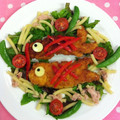 けんころざうるす's cooksnap of when they made 子供の日に☆ささみで作る こいのぼり.