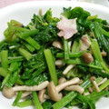 myukitty's cooksnap of when they made ちぢみほうれん草とベーコンのシンプル炒め.