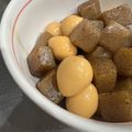 kaiyui's cooksnap of when they made こんにゃくとうずらたまごのピリ辛煮.