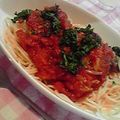 pecochan's cooksnap of when they made ♡秋刀魚の柚子コショウトマトパスタ♡　.