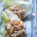 oBsession's cooksnap of when they made 一口パクッ♥♥炒飯　ON　THE　レタス.