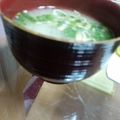 mizukane's cooksnap of when they made レンジでスタミナ☆なめこ汁.