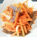 yucocona's cooksnap of when they made にんじんとちくわのきんぴら.