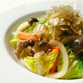 jenis's cooksnap of when they made 残り野菜と豚肉の焼うどん＜和風醤油味＞.