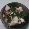 りょ――こ's cooksnap of when they made かぶのガーリックベーコン炒め.