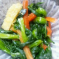 寿里冬羽's cooksnap of when they made 彩り鮮やかほうれん草の和え物.