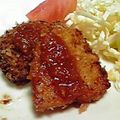 ﾋｶﾘ24's cooksnap of when they made フォークひとつで!「やわらかトンカツ♪」.