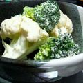 のほほ～ん's cooksnap of when they made カリフラワーとブロッコリーのワサビ和え.
