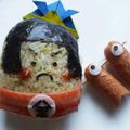 ＊ｃｈ！ｋａ＊'s cooksnap of when they made こどもの日キャラ弁★金太郎おにぎり.