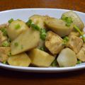 NAGANO久留米's cooksnap of when they made ✾里芋と鶏肉のバター醤油煮✾.