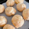 ﾓﾓ娘's cooksnap of when they made サラダ油と卵１個でシュークリーム♪.