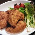 莉彩パパ's cooksnap of when they made チキンのカレーフリッター.