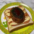 クックWZ3WQY☆'s cooksnap of when they made トマトでジューシー☆コロッケトースト.
