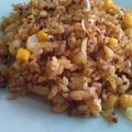 ｍｉｆｕｙｕ's cooksnap of when they made コーンだけの焼き飯★にんにく醤油風味.