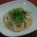 ひよ姫's cooksnap of when they made 昆布茶が決めて♪水菜とツナのパスタ.