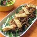 jelwee's cooksnap of when they made ☆水菜と挽肉のサラダ☆.