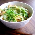 ノンノンcook's cooksnap of when they made 水菜とあげのシャキシャキ玉子丼.
