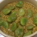 riecooorn's cooksnap of when they made 空豆の 鶏そぼろ煮.