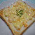 ゆうかりコアラ's cooksnap of when they made サケマヨコーンのトースト.