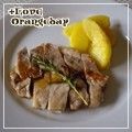 オレンジデイ's cooksnap of when they made りんごとローズマリーのポークソテー.