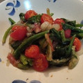 さんぱうろ's cooksnap of when they made 簡単おいしく♪ほうれん草とトマトの炒め物.