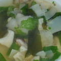 toshiebaba's cooksnap of when they made 筍とわかめと卵豆腐のお吸い物.