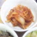 kikikko's cooksnap of when they made ✿可愛いお通し♬新玉葱のケチャップ煮✿.