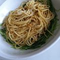 なあぽむ's cooksnap of when they made 水菜と納豆のクリームチーズパスタ.