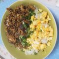 nico2yoko's cooksnap of when they made 簡単激ウマ！鯖缶でおぼろ（丼）お弁当にも.