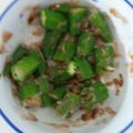 ぽんた0225's cooksnap of when they made オクラの梅肉あえ.